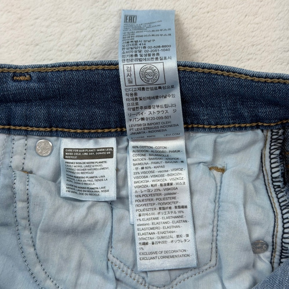 Levi's‎ Classic Straight Jeans Women 6S W28 L28 Blue Good Mid Wash Denim - Picture 10 of 14